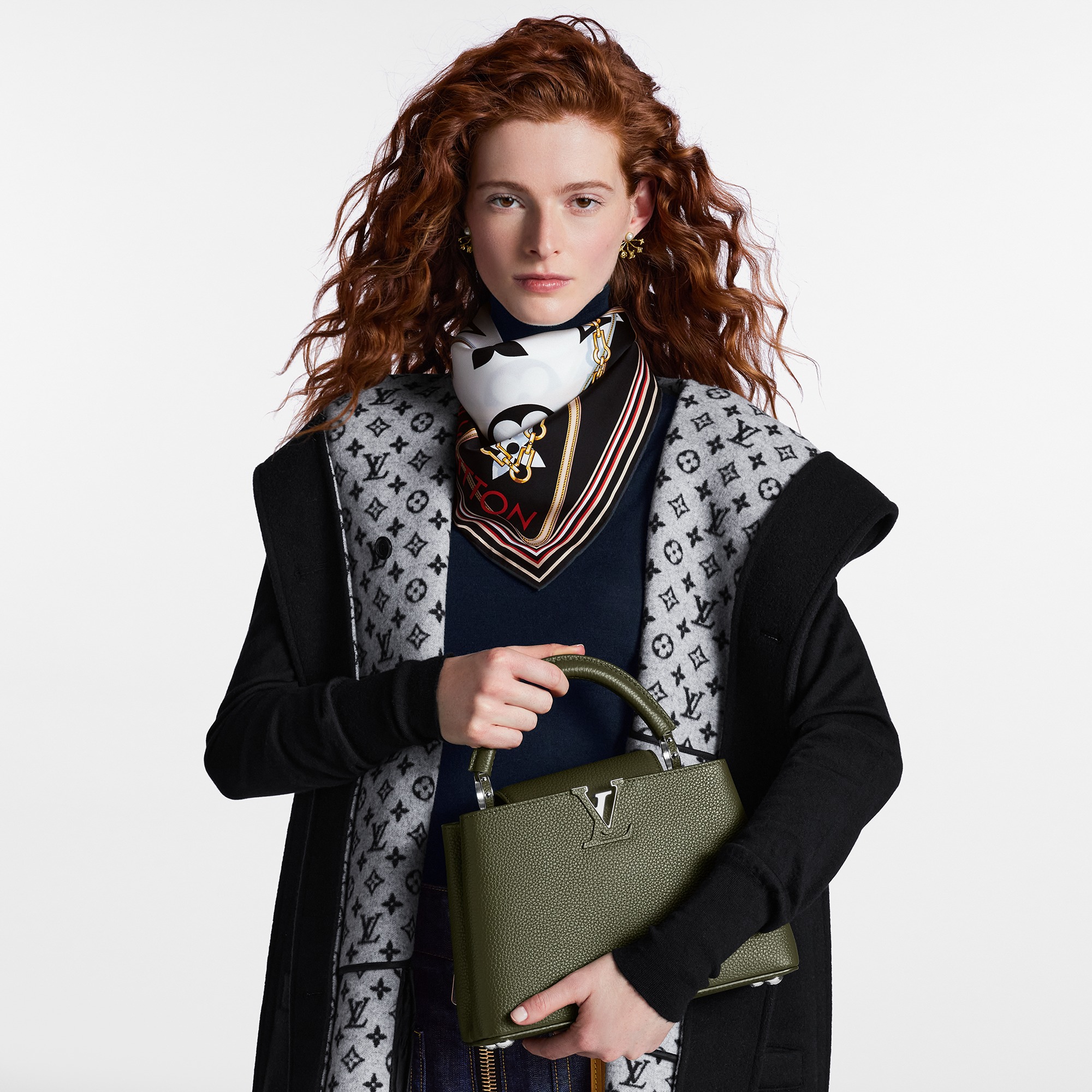 Louis Vuitton M57227 Capucines BB Bag Khaki Louis Vuitton M57227 Capucines BB Bag Khaki