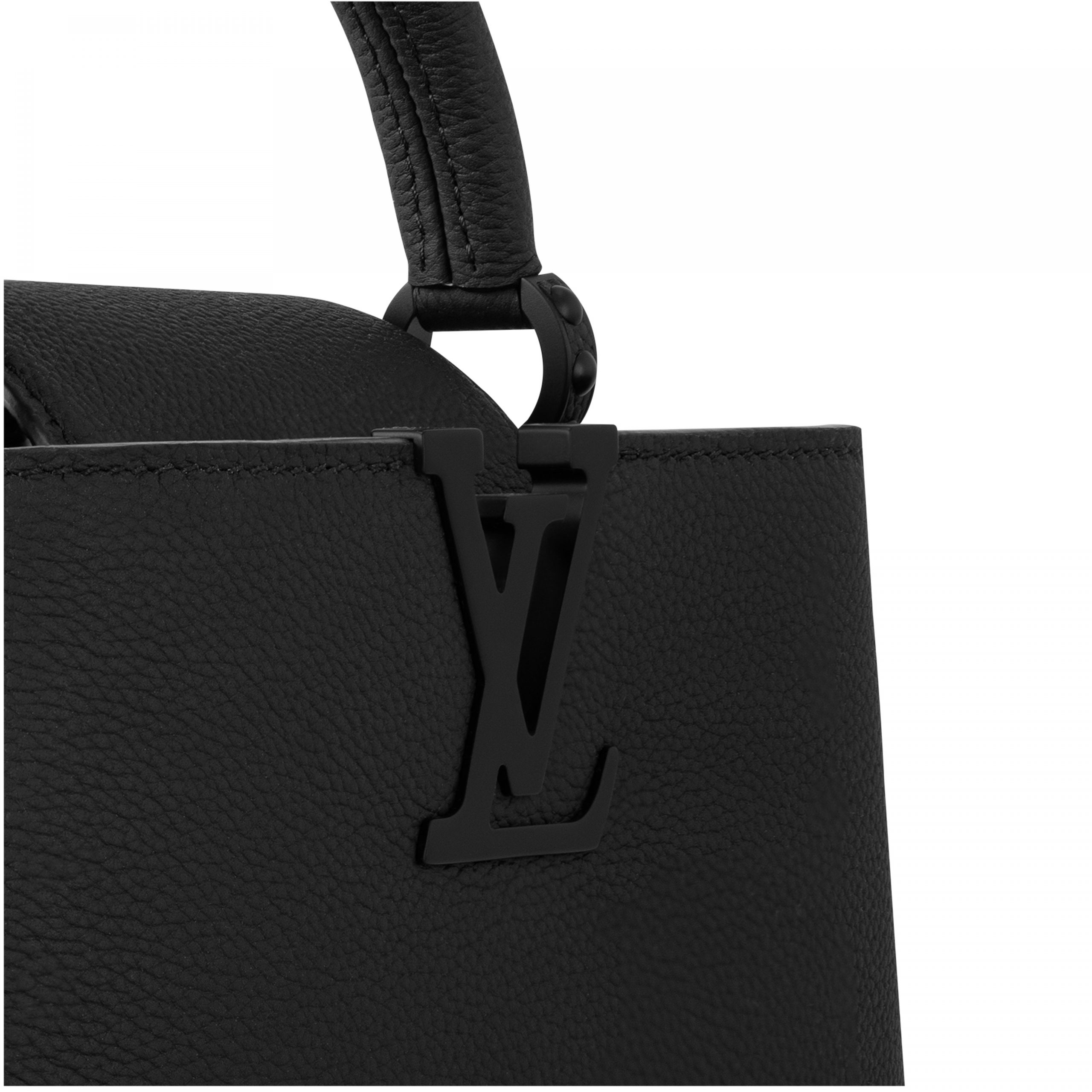 Louis Vuitton M23955 Capucines East-West Mini All Black Louis Vuitton M23955 Capucines East-West Mini All Black
