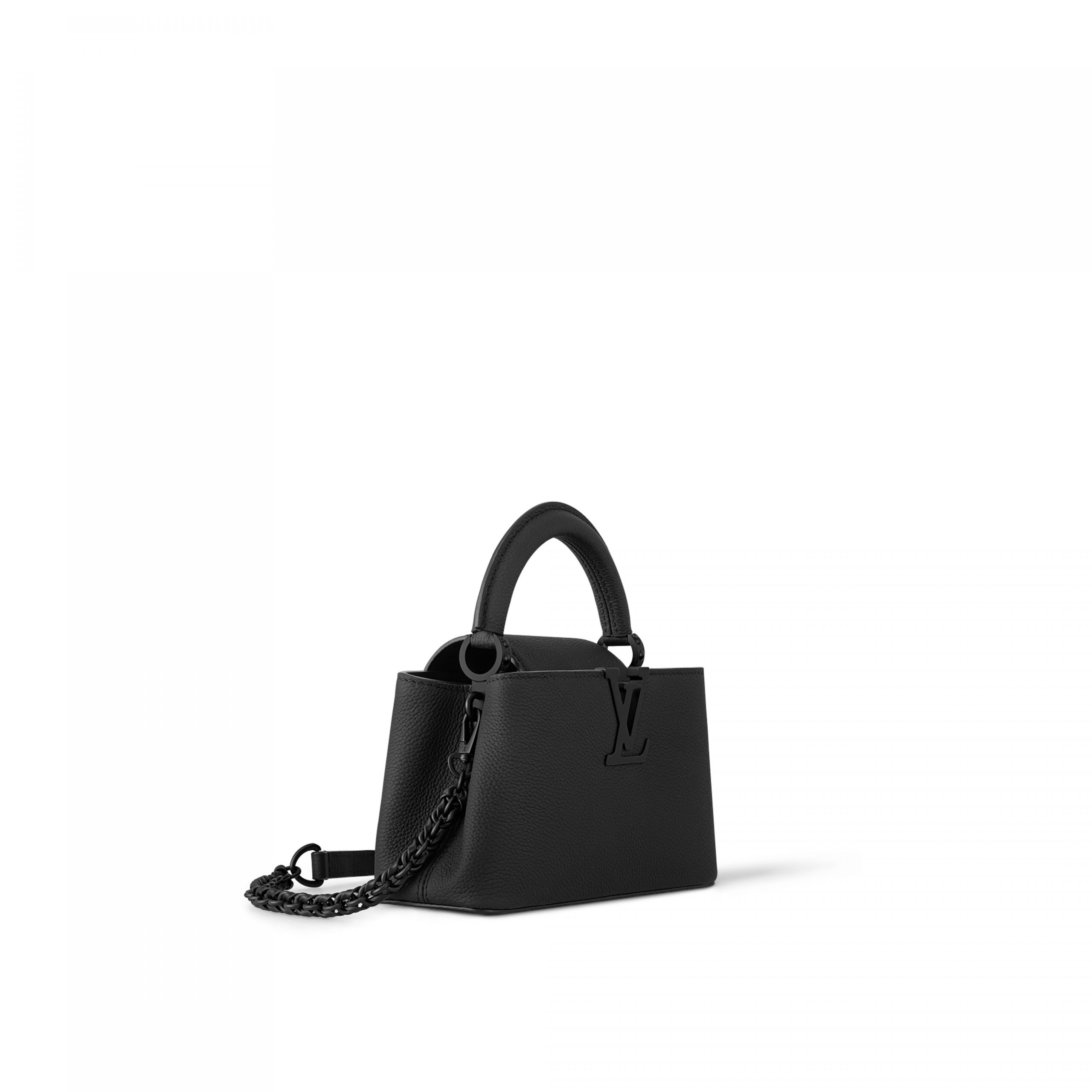 Louis Vuitton M23955 Capucines East-West Mini All Black Louis Vuitton M23955 Capucines East-West Mini All Black