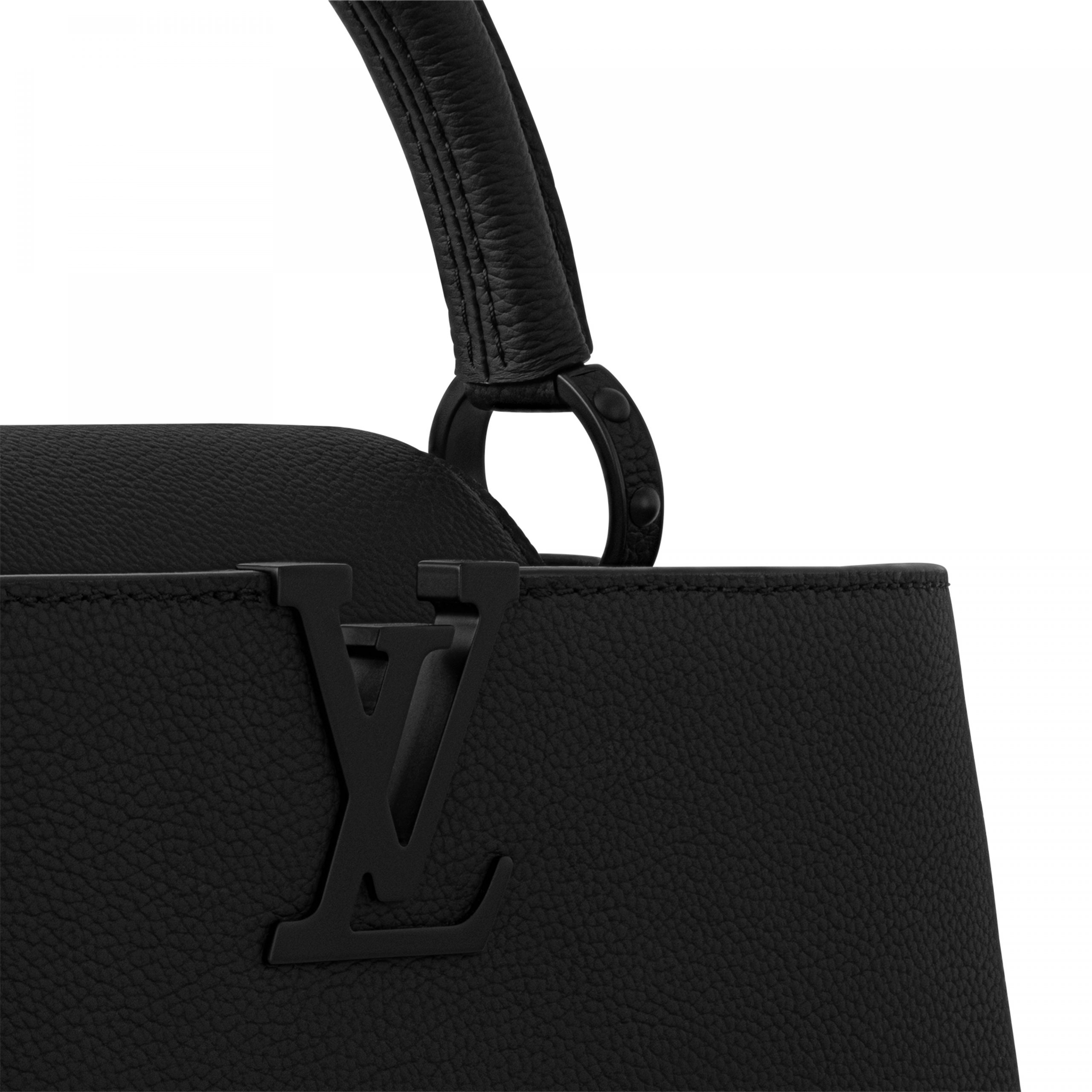 Louis Vuitton M23947 Capucines East-West MM All Black Louis Vuitton M23947 Capucines East-West MM All Black
