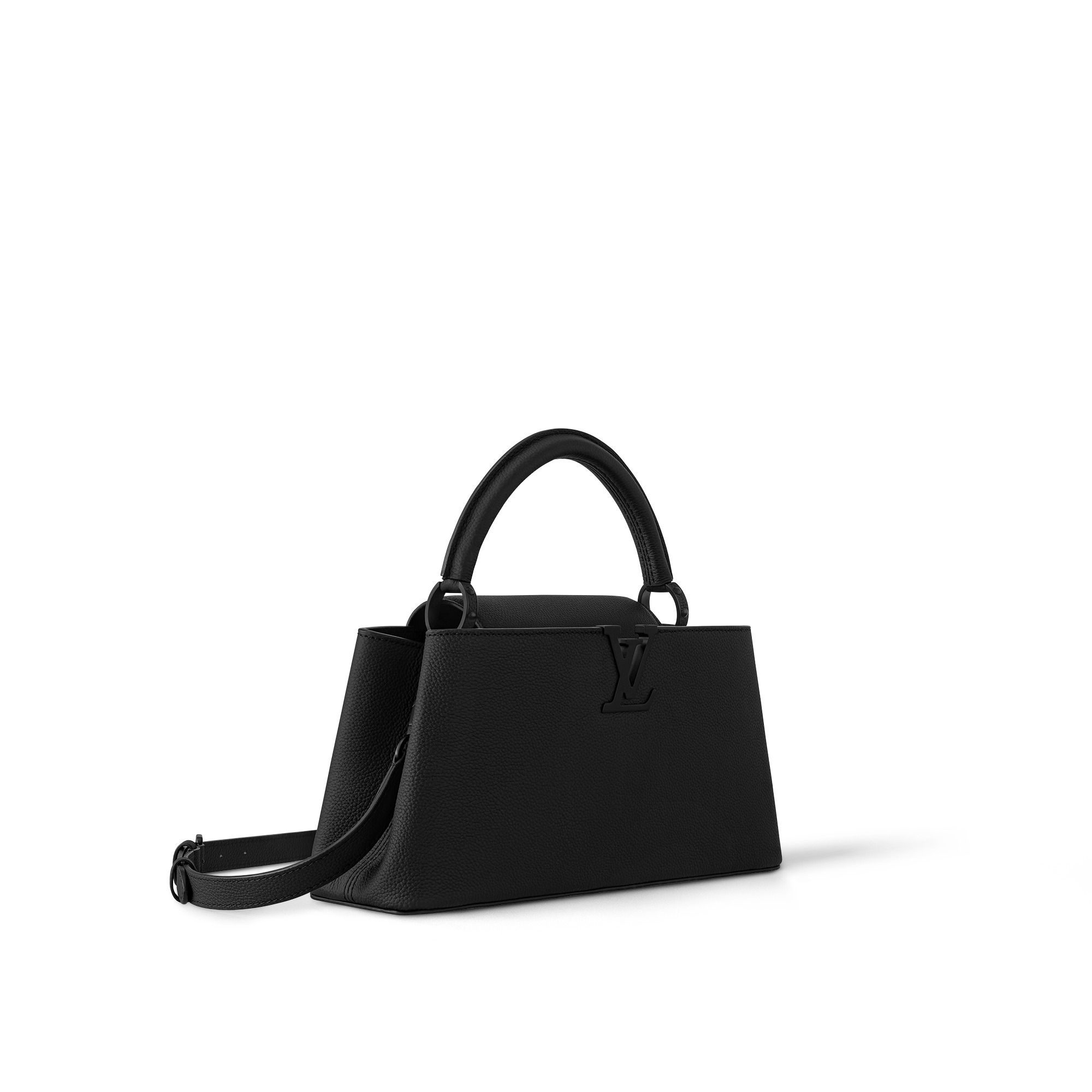 Louis Vuitton M23947 Capucines East-West MM All Black Louis Vuitton M23947 Capucines East-West MM All Black