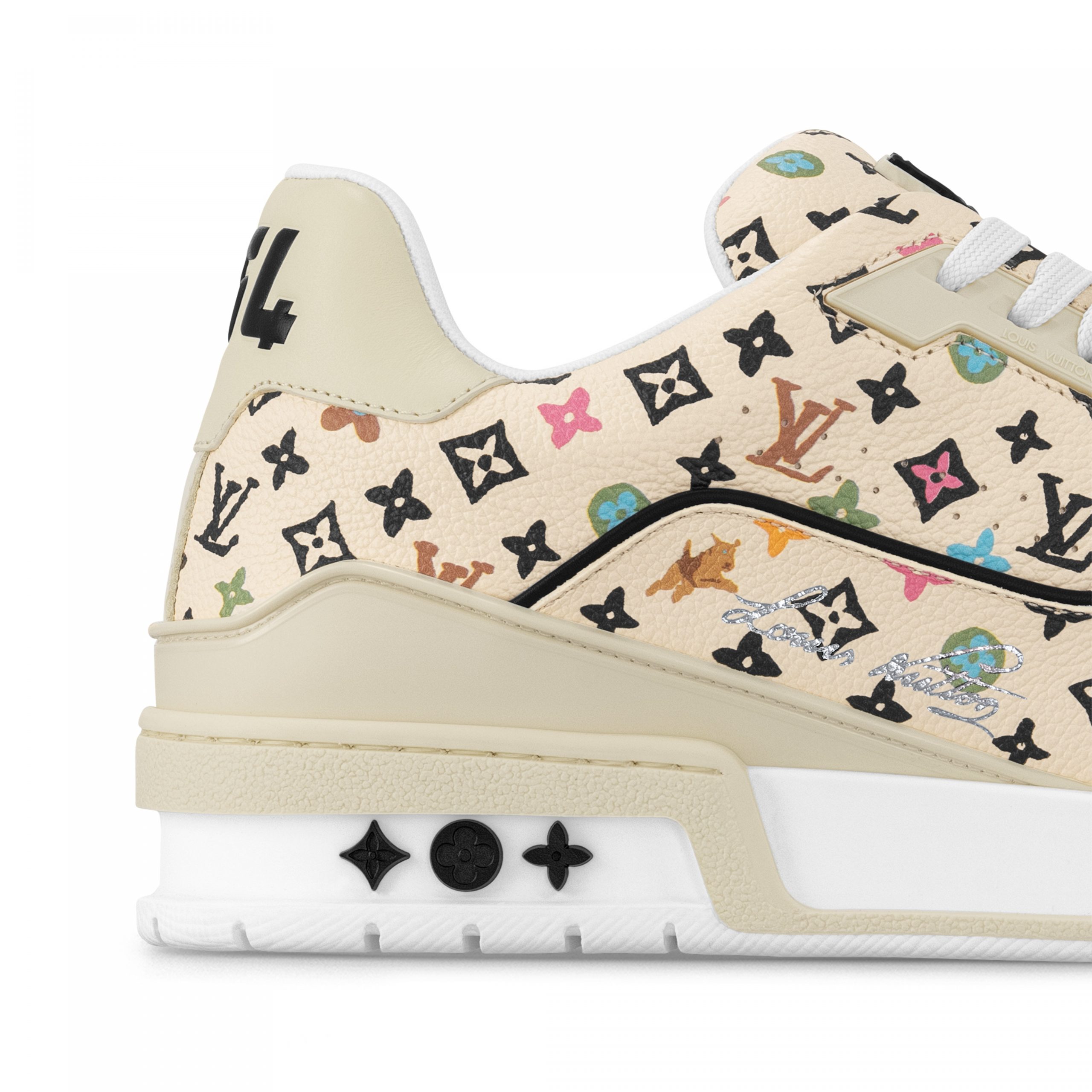 Louis Vuitton X Tyler 1ACXBX LV Trainer Sneaker Beige Louis Vuitton X Tyler 1ACXBX LV Trainer Sneaker Beige
