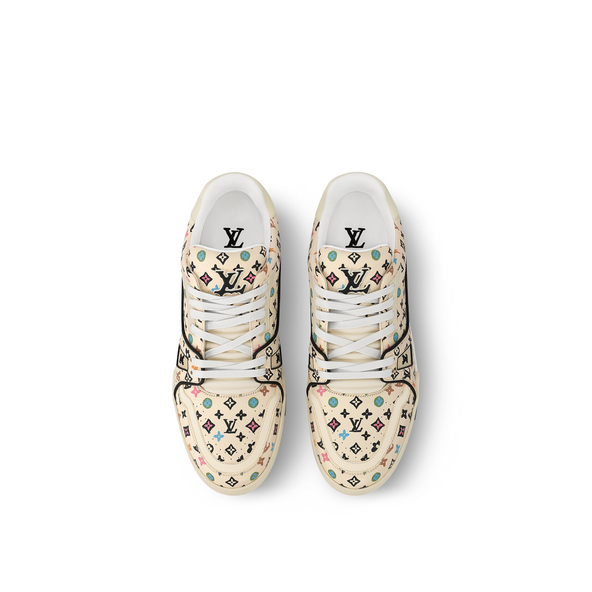 Louis Vuitton X Tyler 1ACXBX LV Trainer Sneaker Beige Louis Vuitton X Tyler 1ACXBX LV Trainer Sneaker Beige