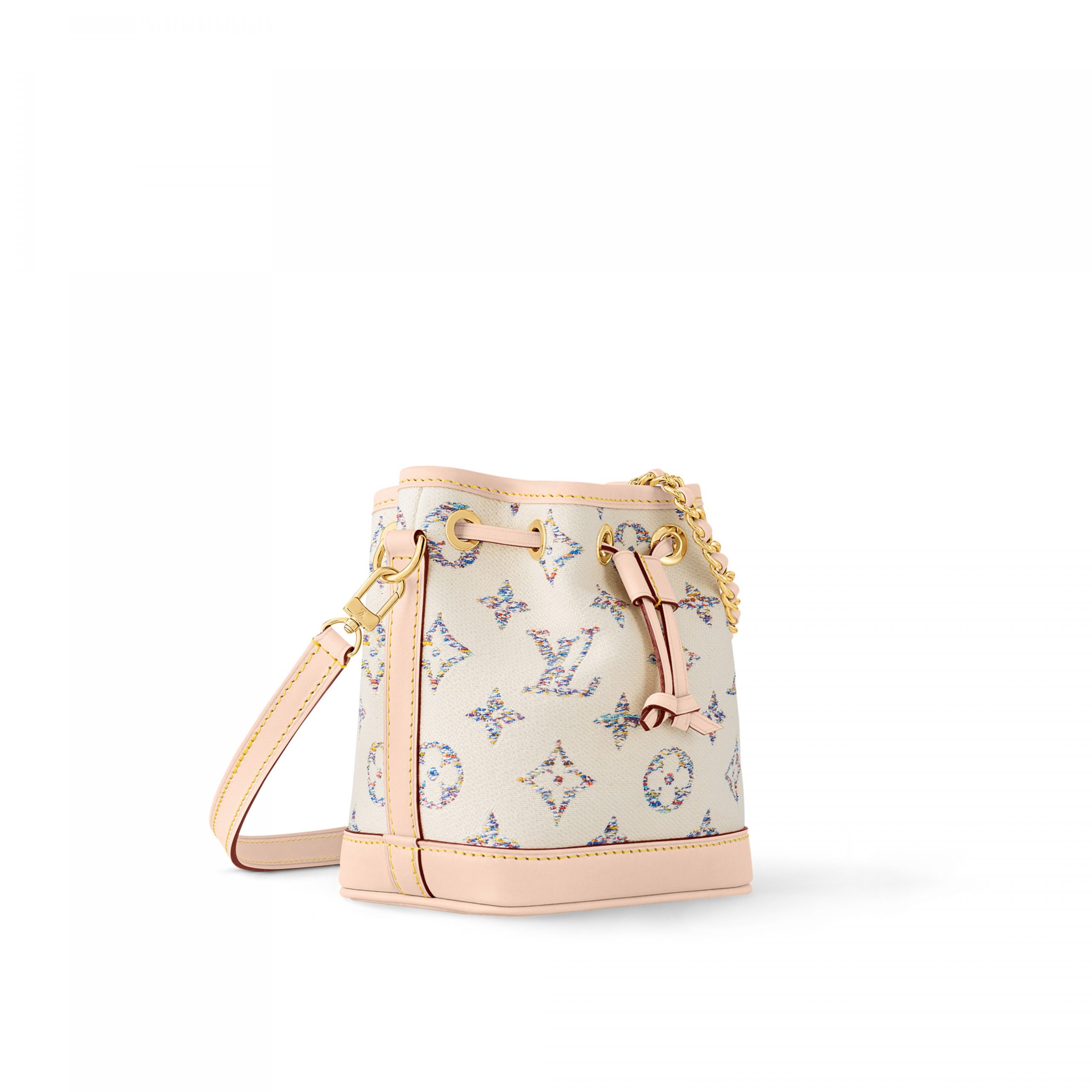 Louis Vuitton Nano Noé M83453 Multicolor White Louis Vuitton Nano Noé M83453 Multicolor White