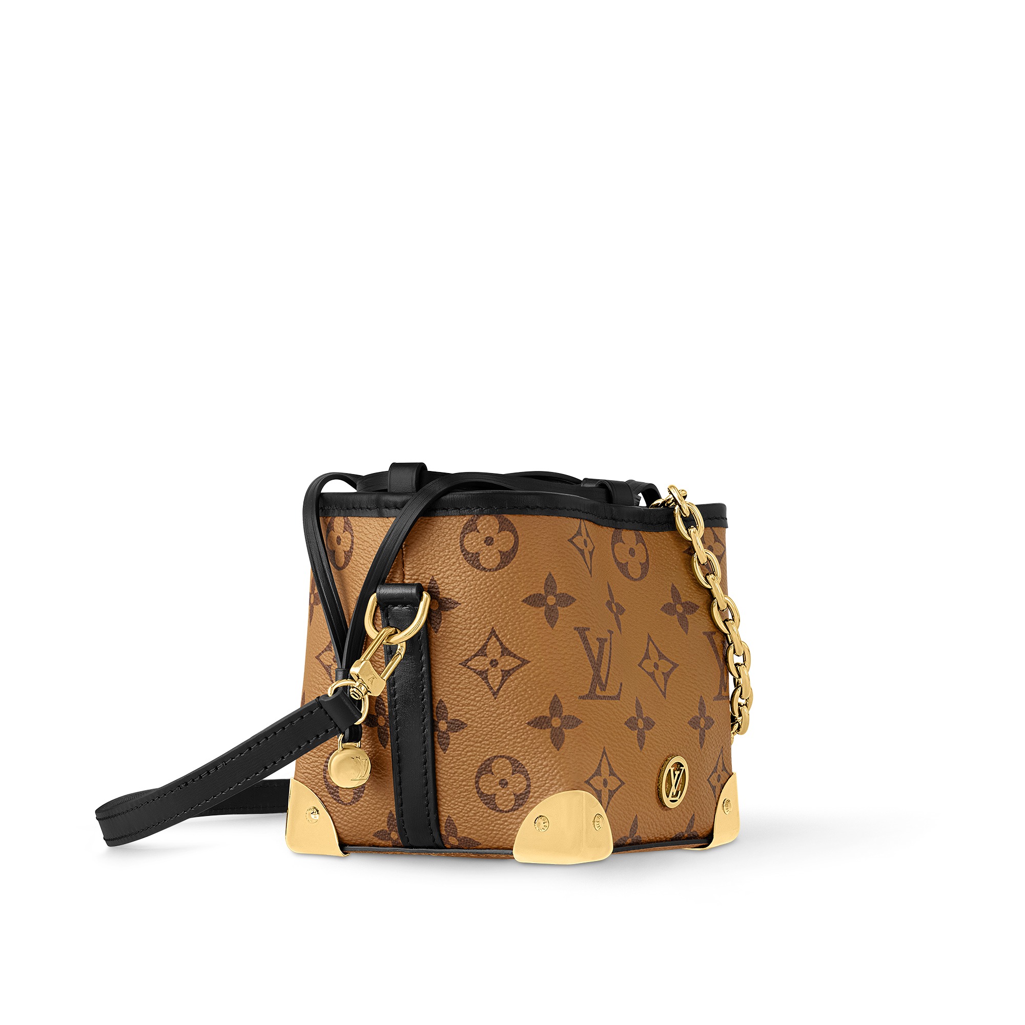 Louis Vuitton M82885 Noé Purse LV Charms Monogram Reverse Louis Vuitton M82885 Noé Purse LV Charms Monogram Reverse
