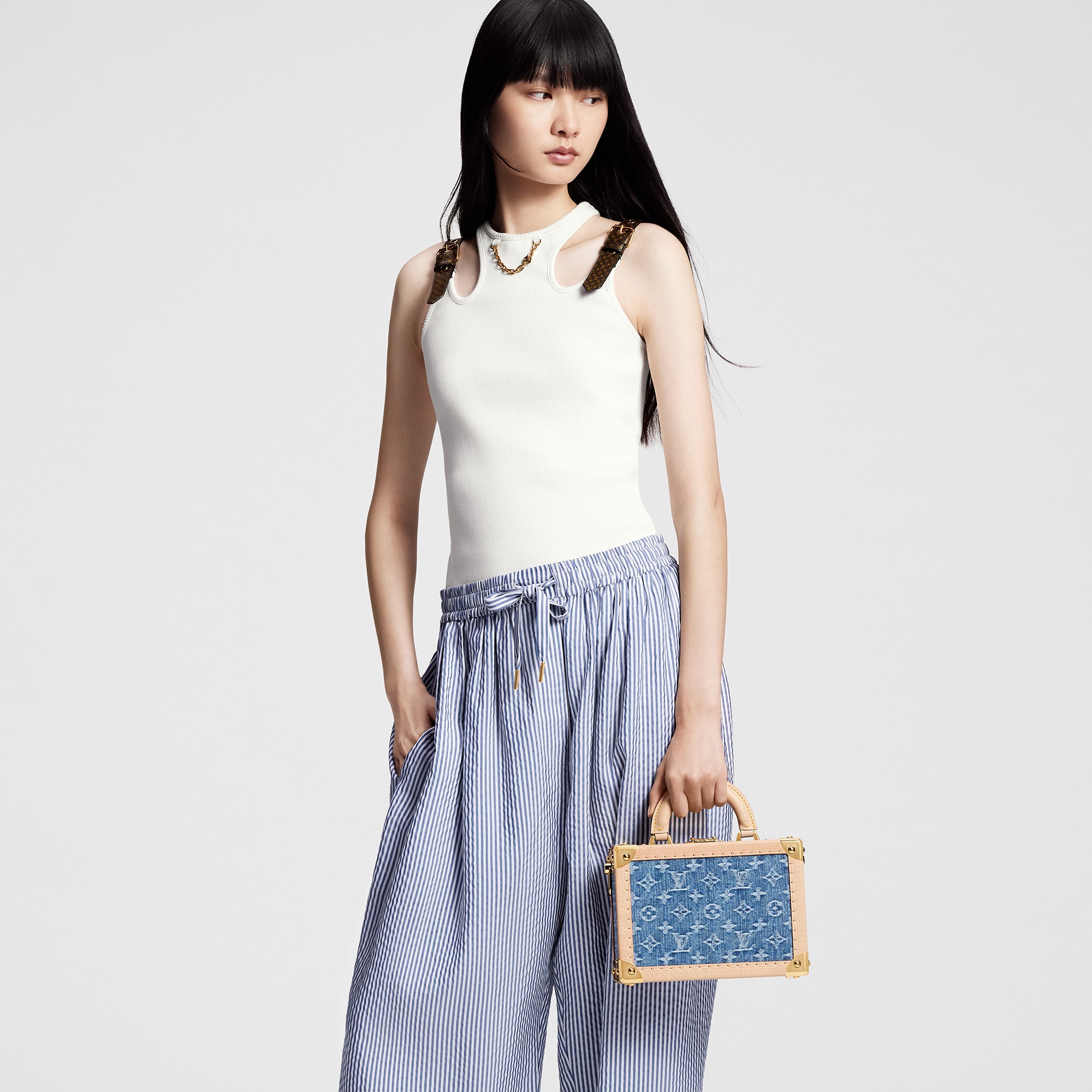 Louis Vuitton M24161 Petite Valise Denim Blue Louis Vuitton M24161 Petite Valise Denim Blue