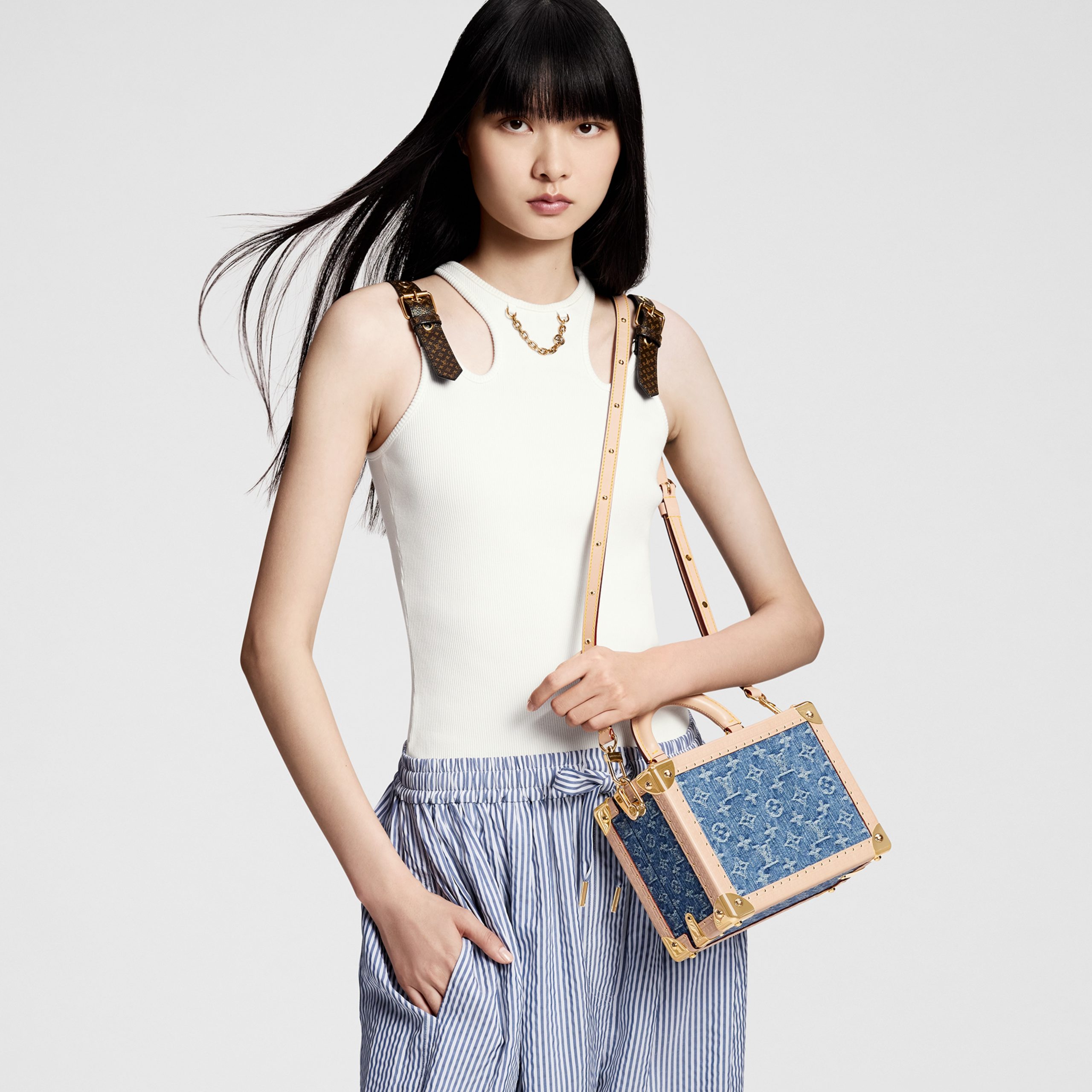 Louis Vuitton M24161 Petite Valise Denim Blue Louis Vuitton M24161 Petite Valise Denim Blue