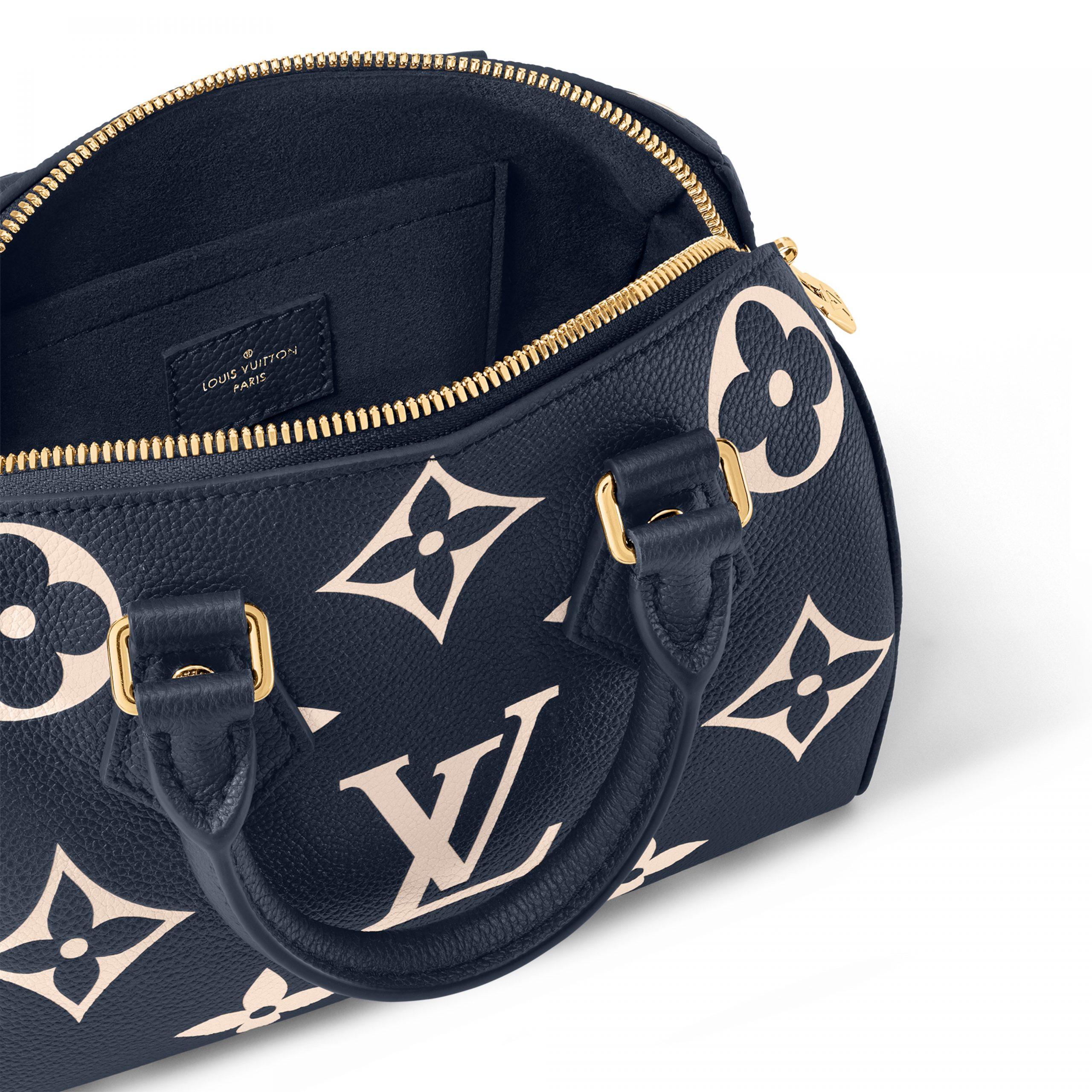 Louis Vuitton M47048 Speedy Bandoulière 20 Navy Blue/Cream Louis Vuitton M47048 Speedy Bandoulière 20 Navy Blue/Cream