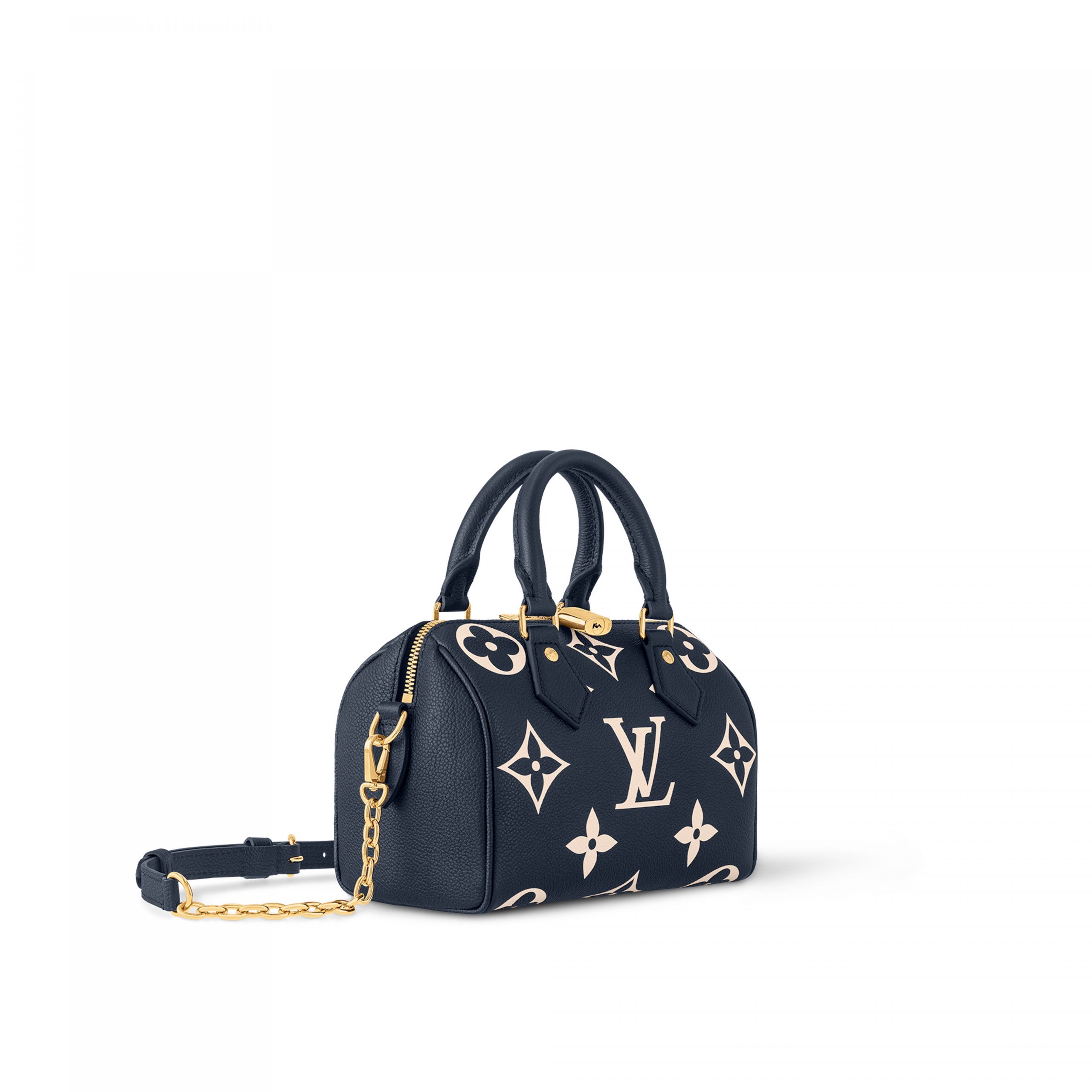 Louis Vuitton M47048 Speedy Bandoulière 20 Navy Blue/Cream Louis Vuitton M47048 Speedy Bandoulière 20 Navy Blue/Cream