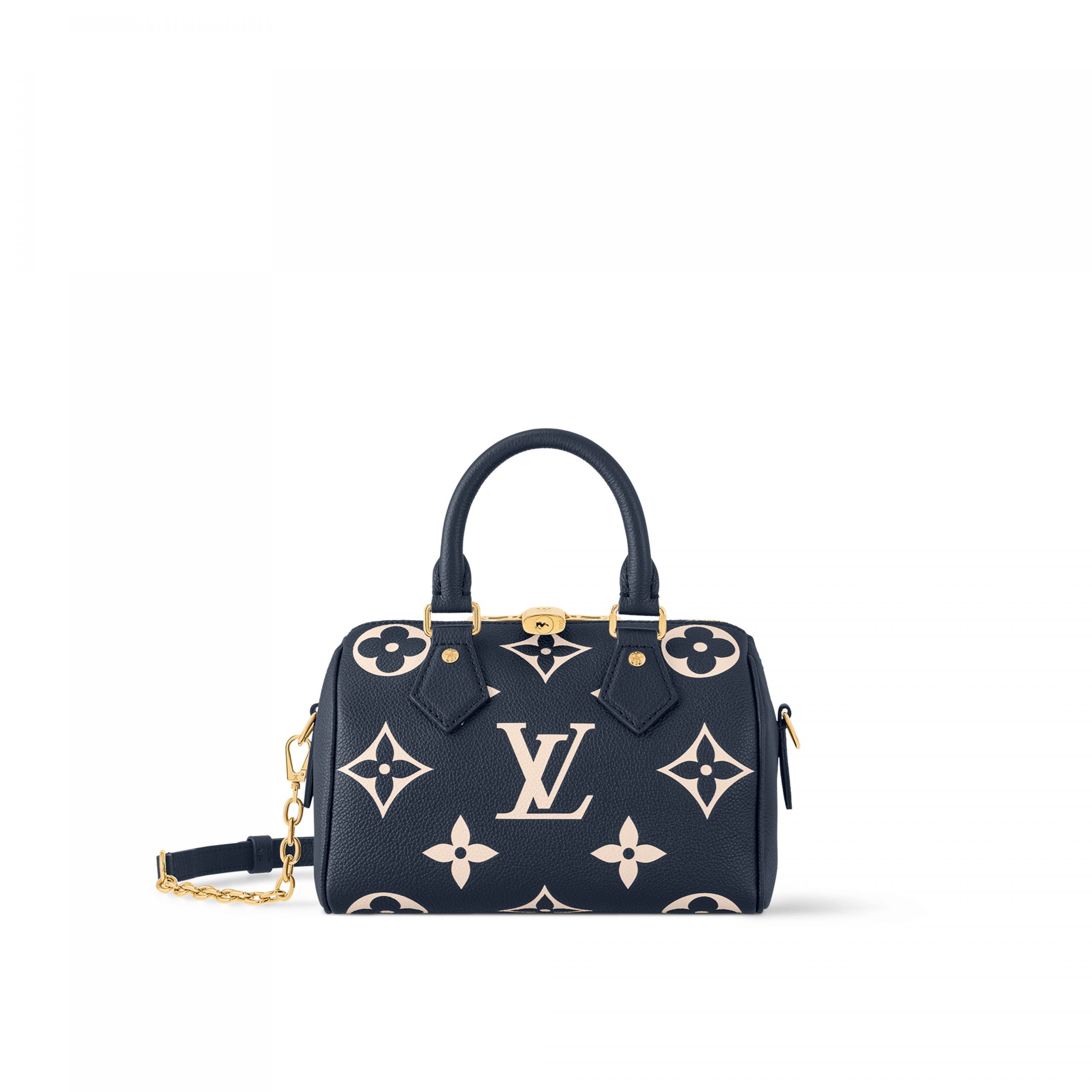 Louis Vuitton M47048 Speedy Bandoulière 20 Navy Blue/Cream Louis Vuitton M47048 Speedy Bandoulière 20 Navy Blue/Cream