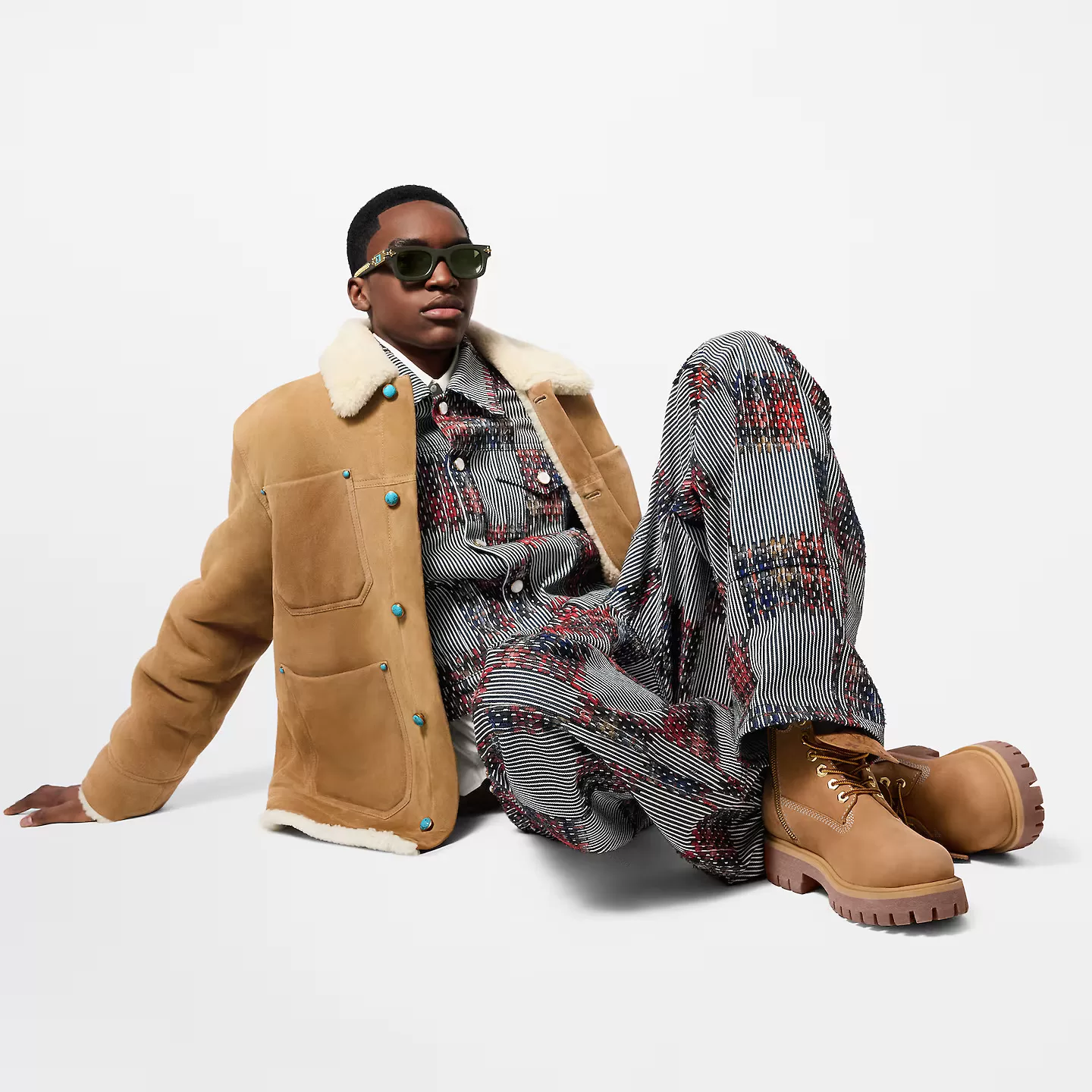 Louis Vuitton 1AD74X LV x Timberland Ankle Boot Louis Vuitton 1AD74X LV x Timberland Ankle Boot