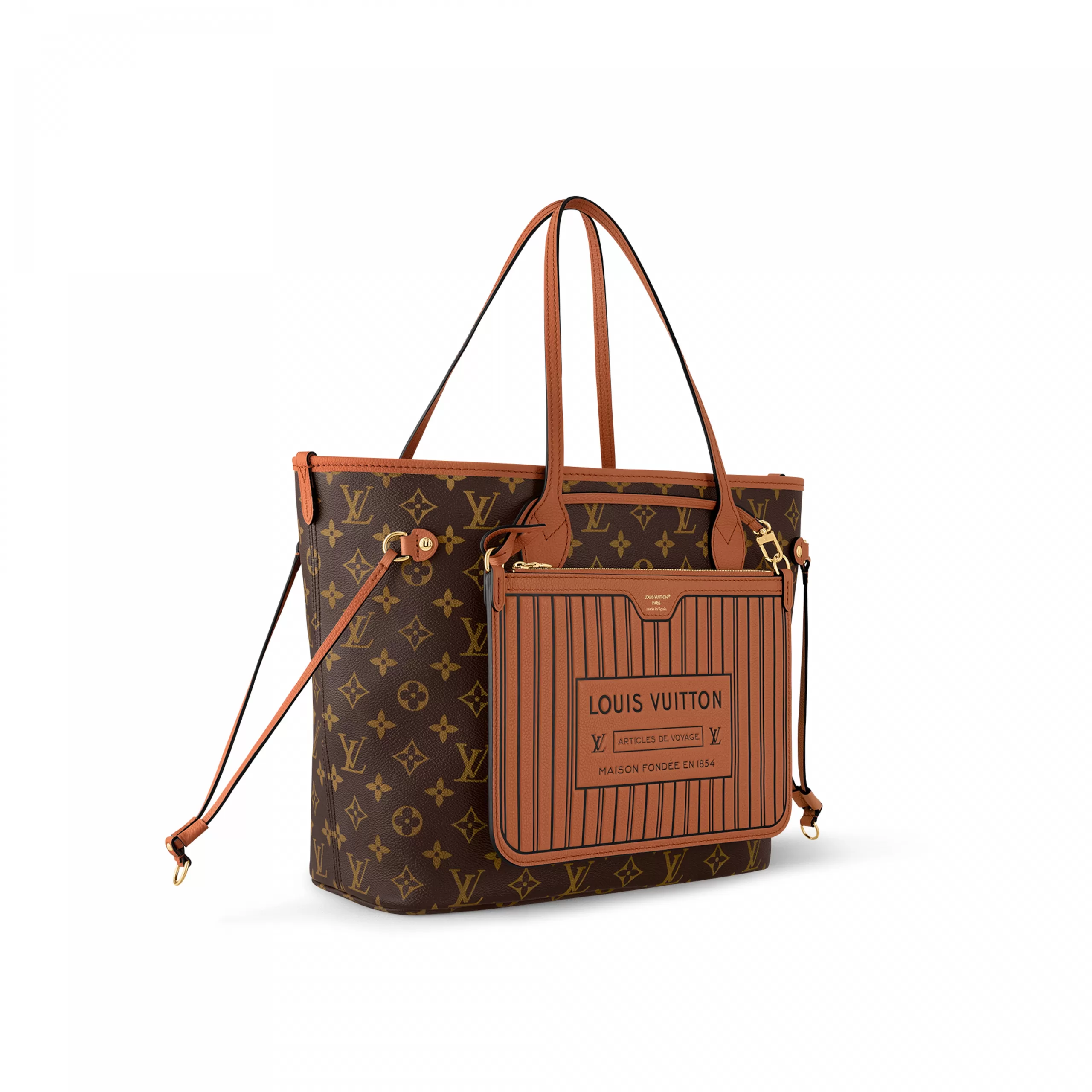 Louis Vuitton M12061 Neverfull Inside Out MM Tan Louis Vuitton M12061 Neverfull Inside Out MM Tan
