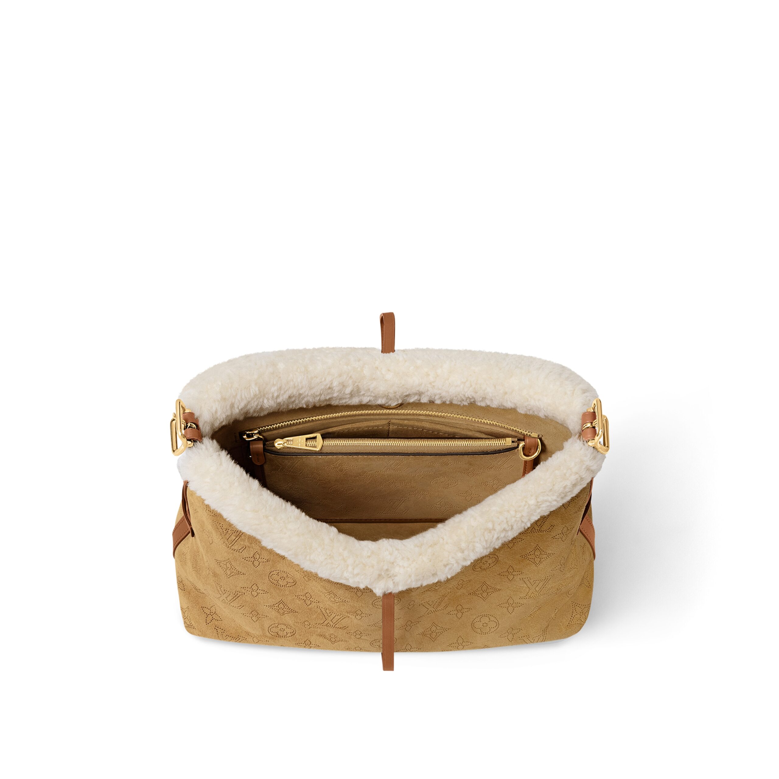 Louis Vuitton LV Ski M11843 CarryAll PM Mahina Suede Beige Louis Vuitton LV Ski M11843 CarryAll PM Mahina Suede Beige