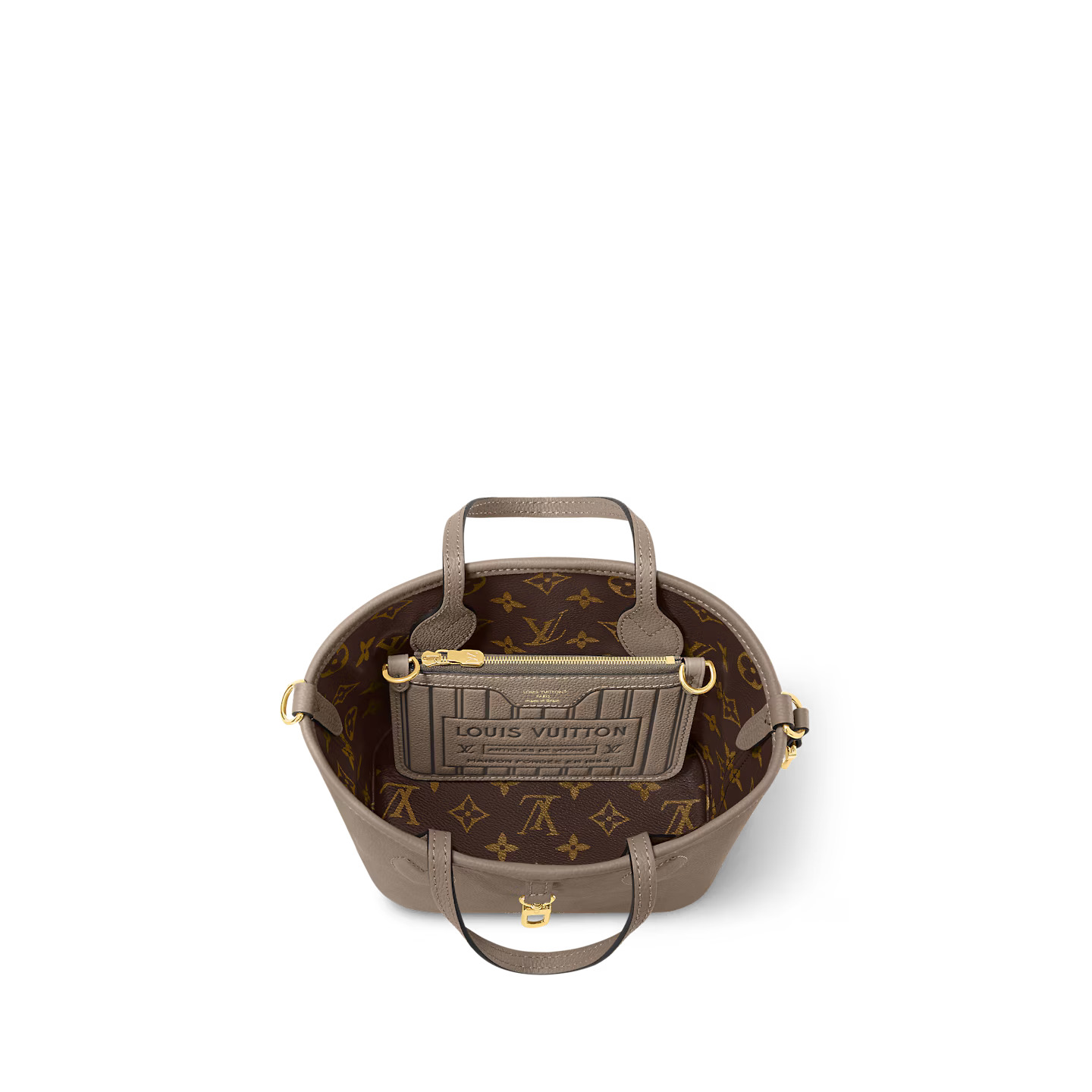 Louis Vuitton M12109 Neverfull Bandoulière Inside Out BB Dark Fango Louis Vuitton M12109 Neverfull Bandoulière Inside Out BB Dark Fango