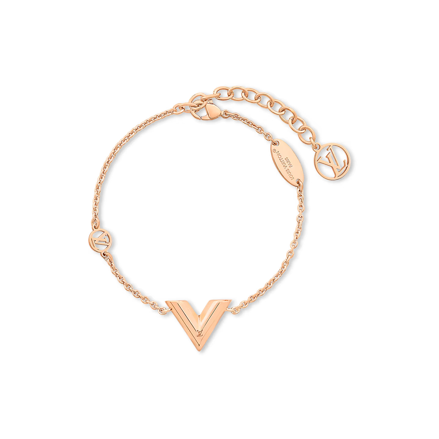 Louis Vuitton M02381 Essential V Supple Bracelet Louis Vuitton M02381 Essential V Supple Bracelet