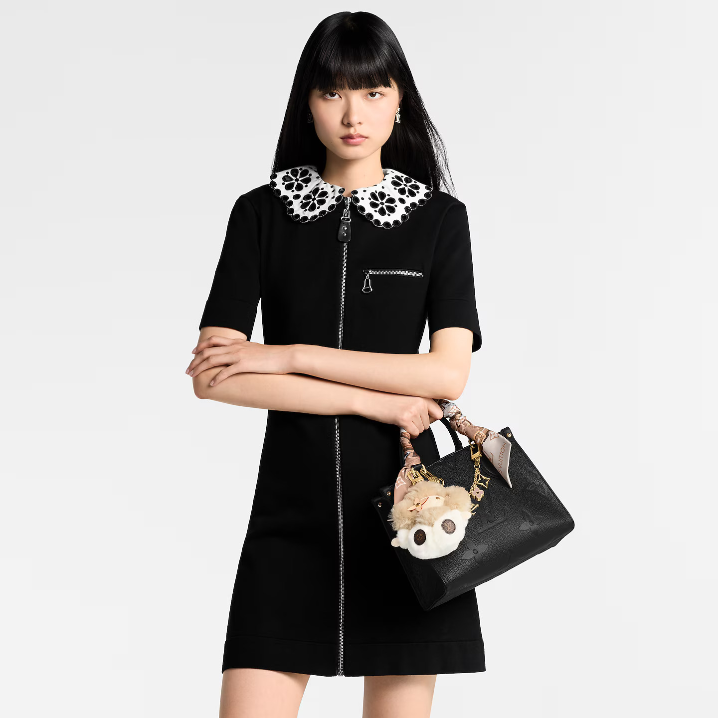 Louis Vuitton M01413 Fleur de Monogram Bag Charm Chain Louis Vuitton M01413 Fleur de Monogram Bag Charm Chain