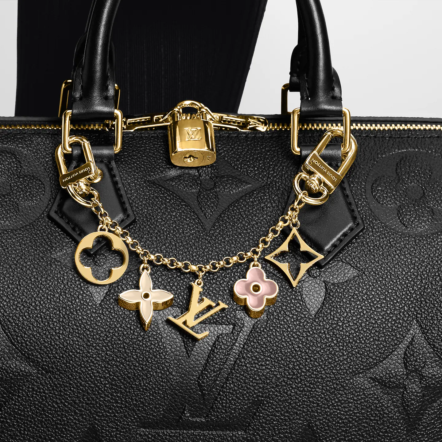 Louis Vuitton M01413 Fleur de Monogram Bag Charm Chain Louis Vuitton M01413 Fleur de Monogram Bag Charm Chain