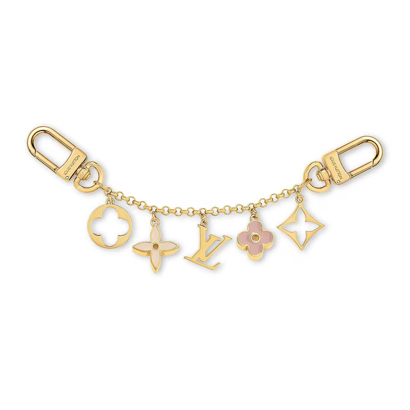 Louis Vuitton M01413 Fleur de Monogram Bag Charm Chain Louis Vuitton M01413 Fleur de Monogram Bag Charm Chain